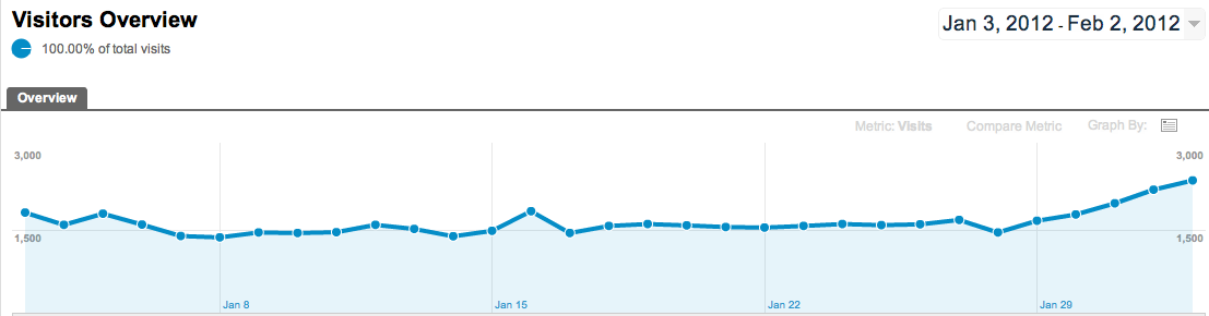 Screen Shot Google Analytics